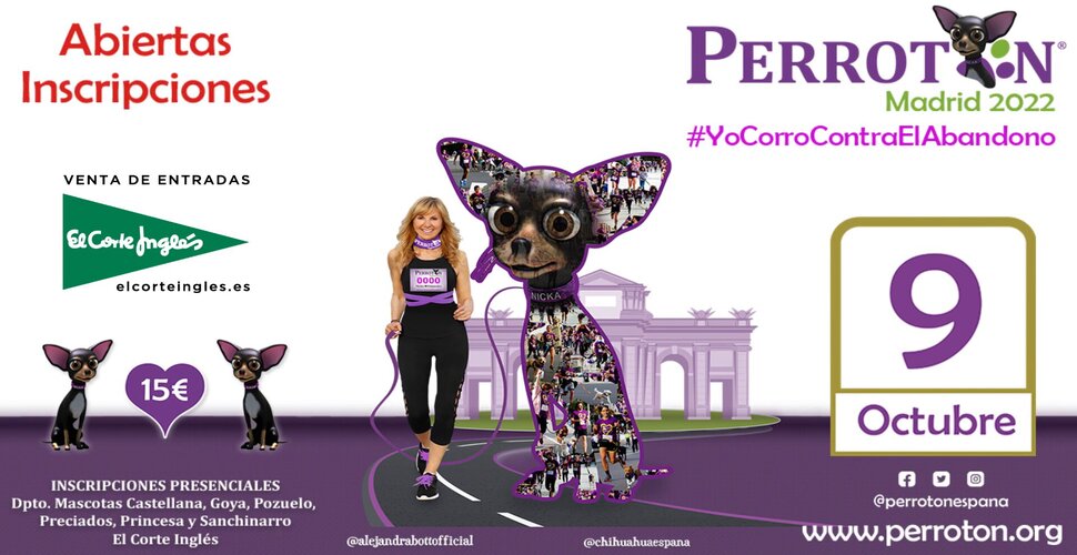 Perrotón Madrid 2022: XI Carrera por la Adopción y Tenencia Responsable de Animales de Compañía y contra el Abandono y Maltrato Animal